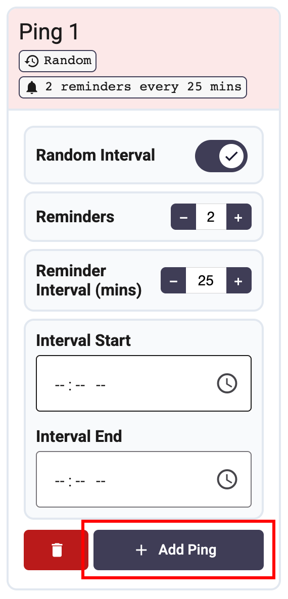 Create Additional Ping