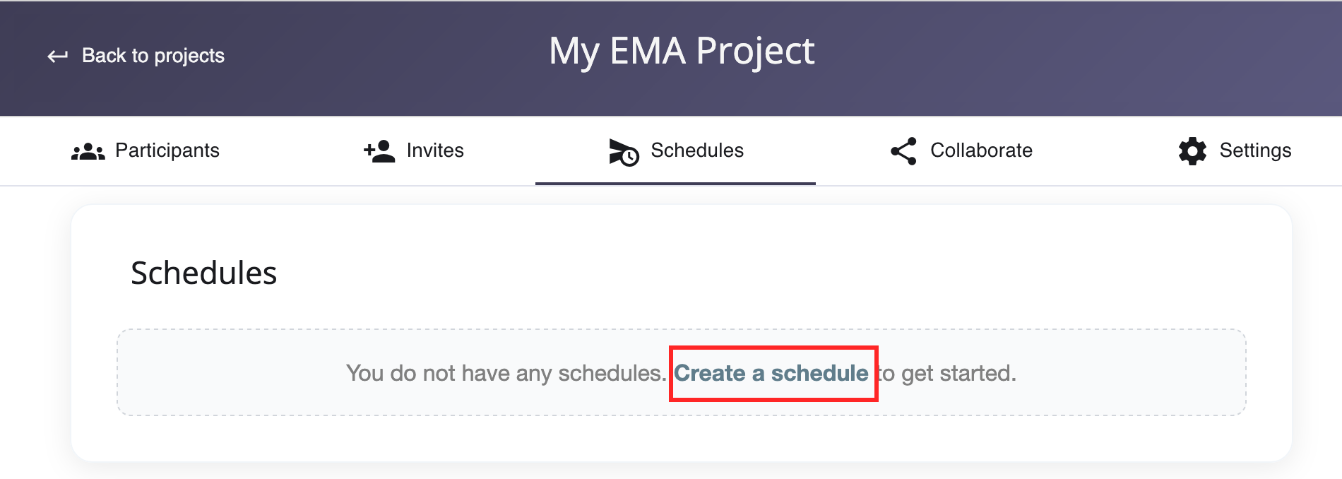 Create Schedule Link