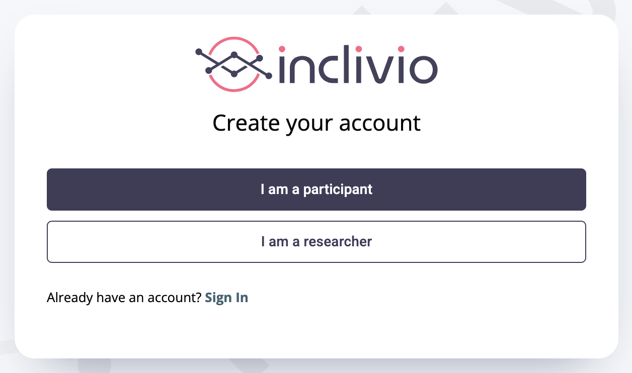 Inclivio Sign Up