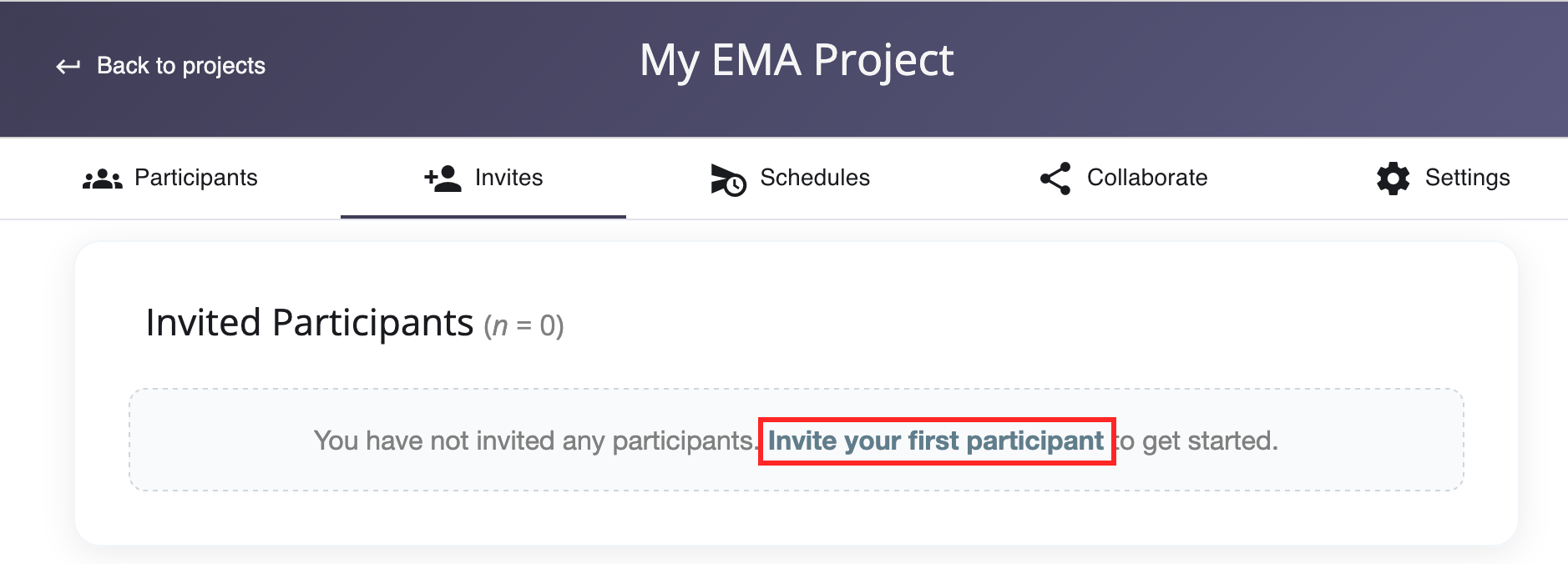 Participant Invite Link